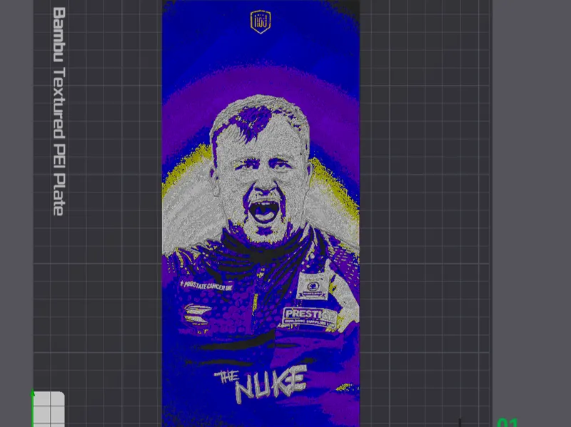 Luke Littler (THE NUKE) Hueforge
