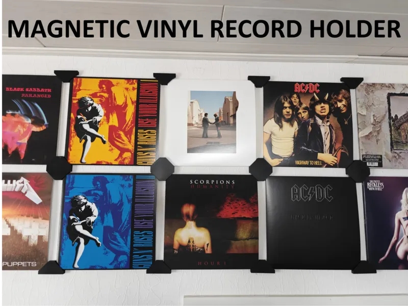 Magnetic Vinyl Record Wall Mount