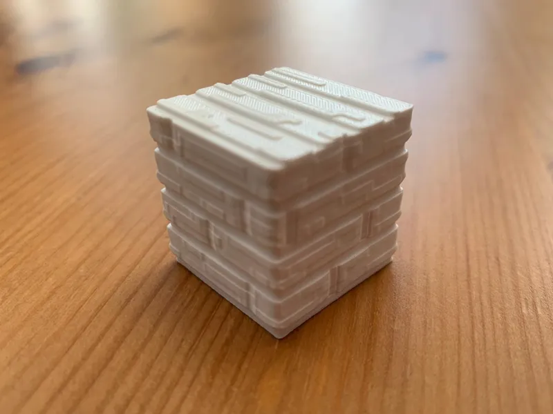 3D Textured Minecraft wood planks