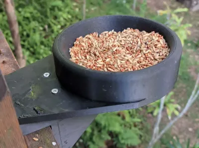 Balcony Railing Bird Feeder Bowl