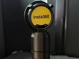 Insta360 Mic Pro Interview Handle with compartment
