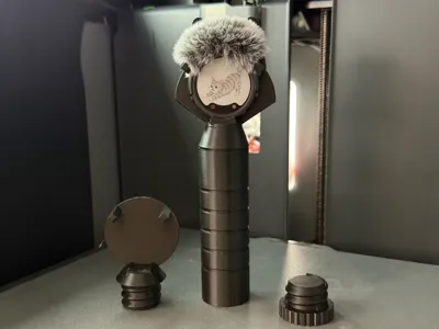 Modular Insta360 Mic Pro Grip/compartment 2h print