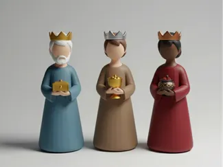 3 Re Magi Minimalista-Presepe Minimalista