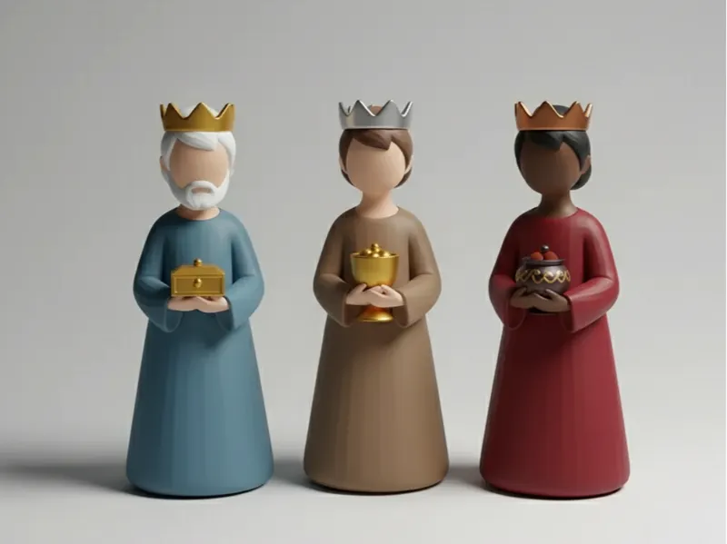 3 Re Magi Minimalista-Presepe Minimalista