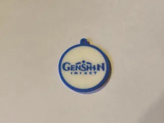 Genshin Impact Hoyoverse game logo keychain