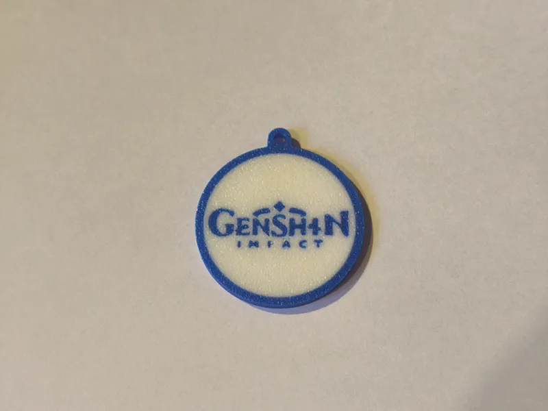 Genshin Impact Hoyoverse game logo keychain