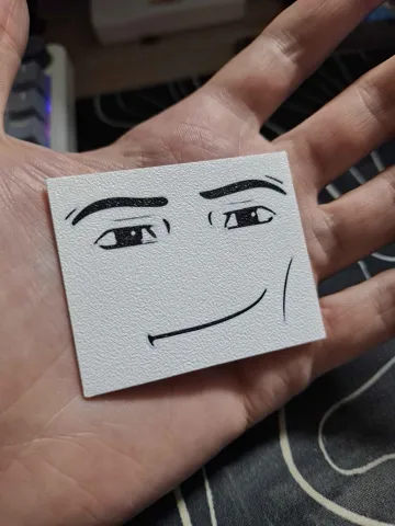Modelo para impresión 3D: Roblox meme face — vista de referencia 4
