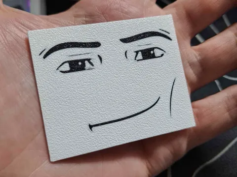 Modelo para impresión 3D: Roblox meme face — referencia de MakerWorld
