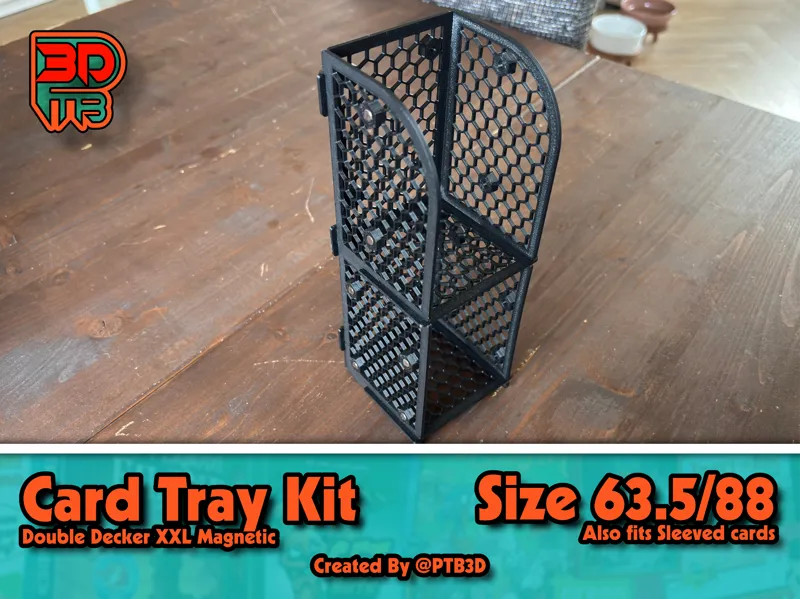 Card draw/discard tray Double Decker XXL Magnetic