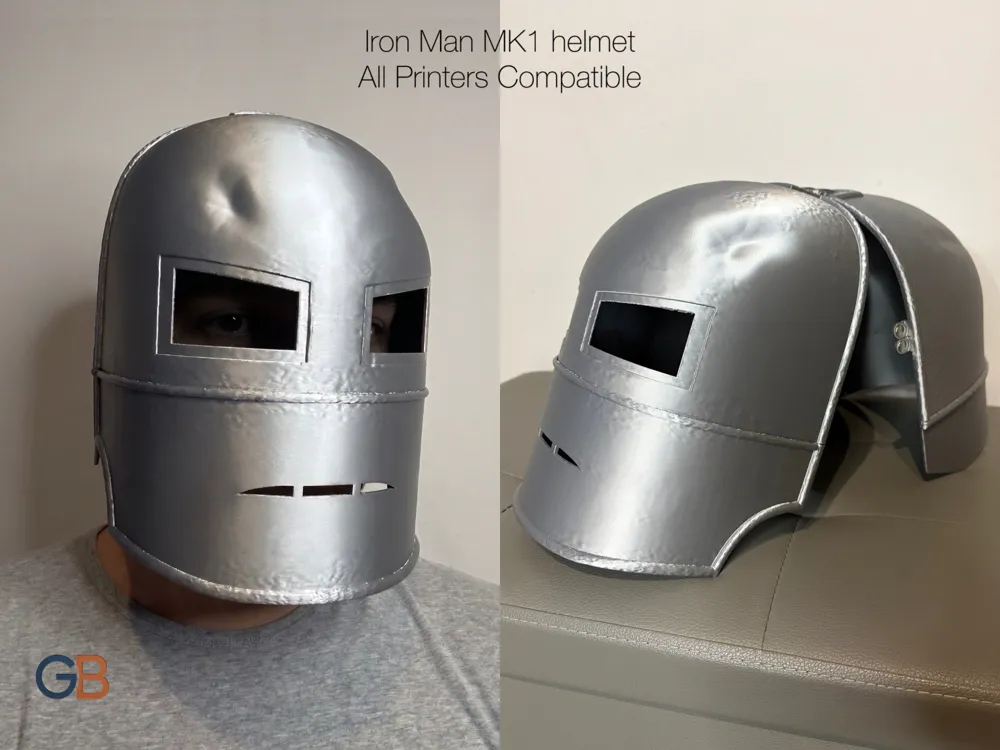 Accesorio para impresora 3D: Iron Man MK1 Helmet | A1 Mini & All Printers. Referencia del modelo original.