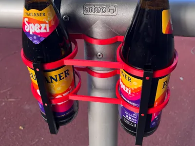 Football Pitch Bottle Holder for Railing Bars 