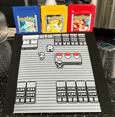 pokemon GameBoy cartridge display 