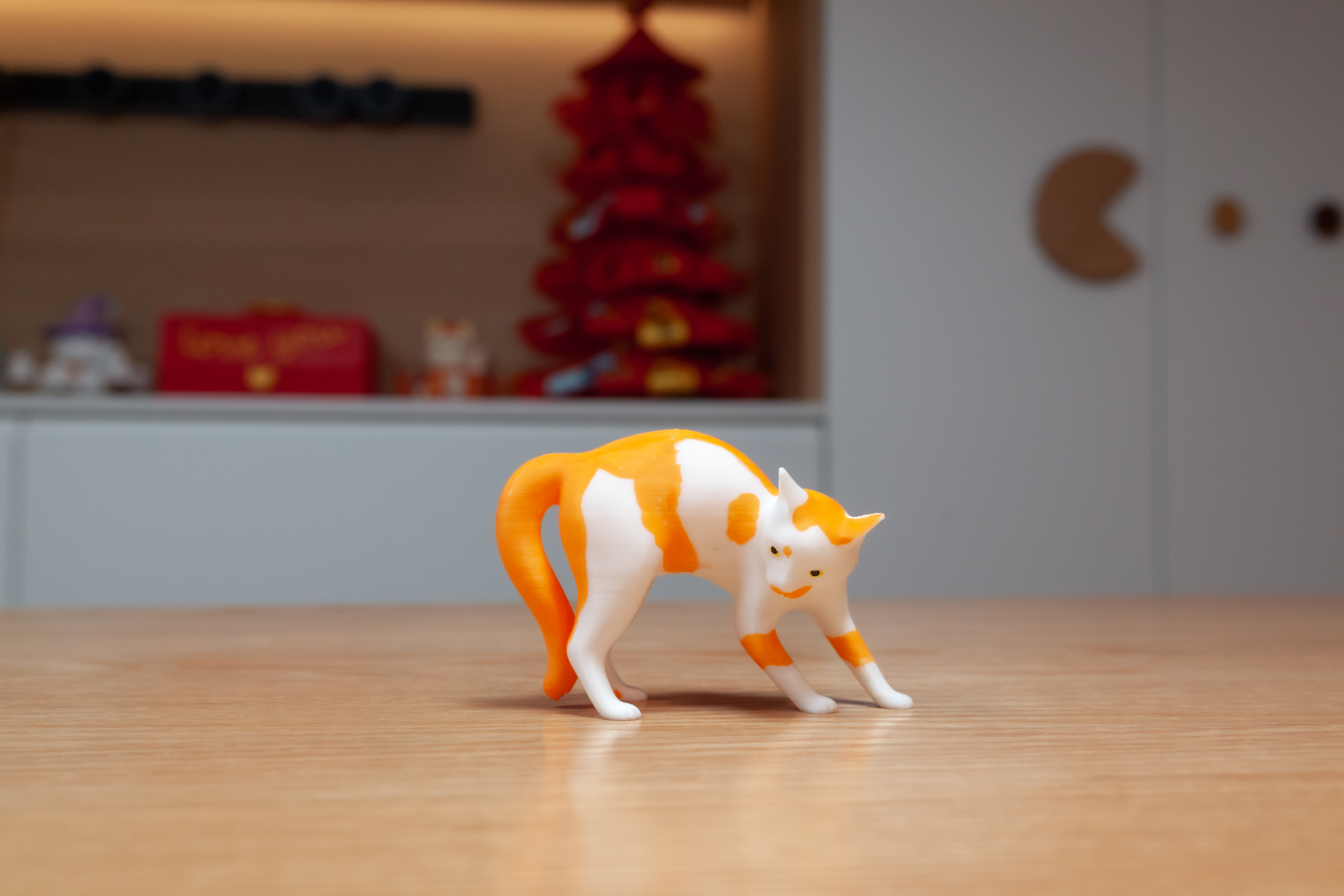 Miniatura 3 do modelo 3D 犟猫猫雕塑摆件