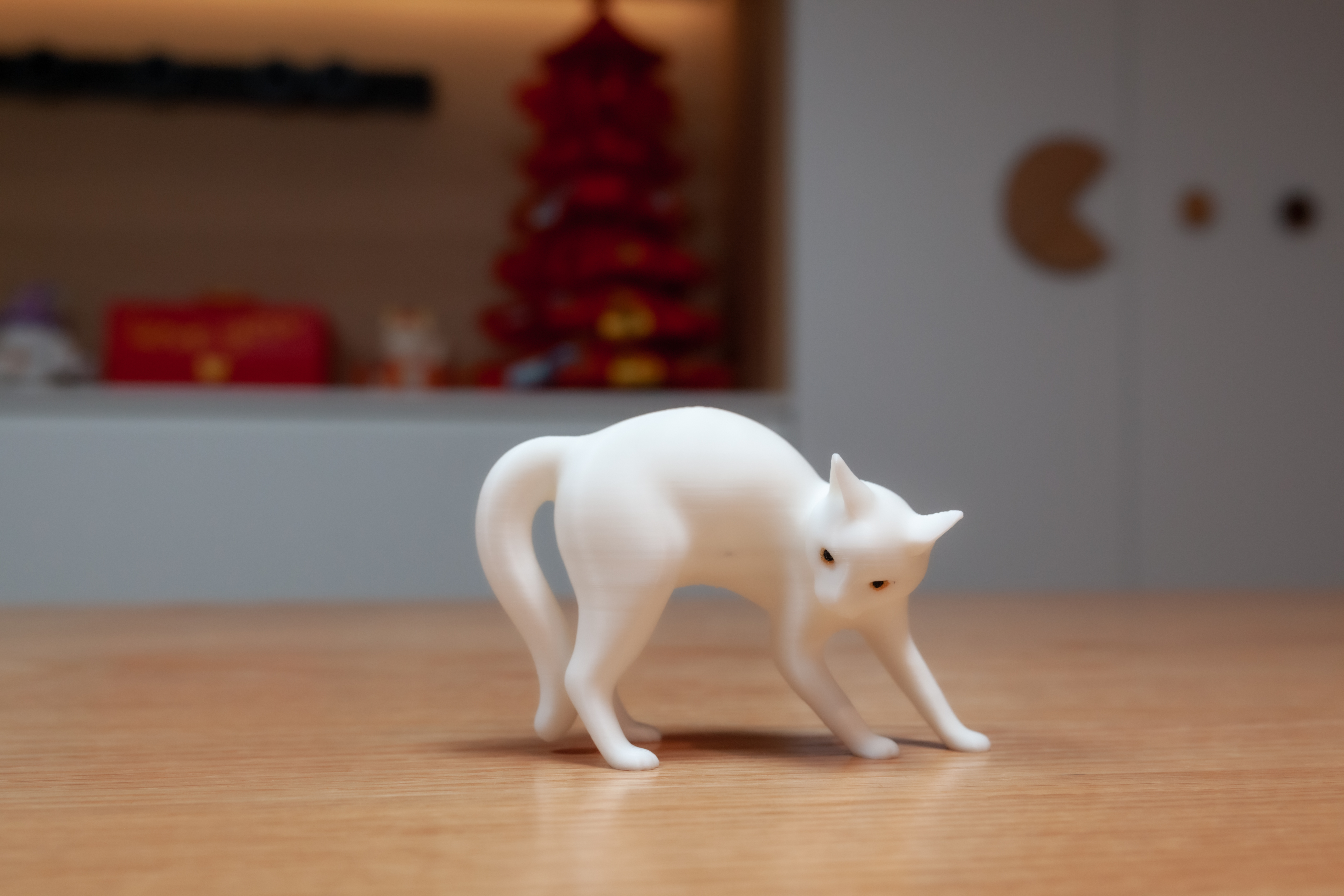 Miniatura 1 do modelo 3D 犟猫猫雕塑摆件