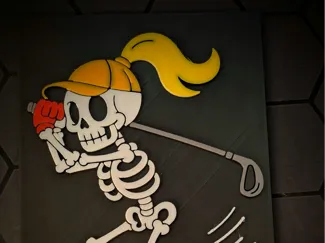 Golfer Girl Skeleton