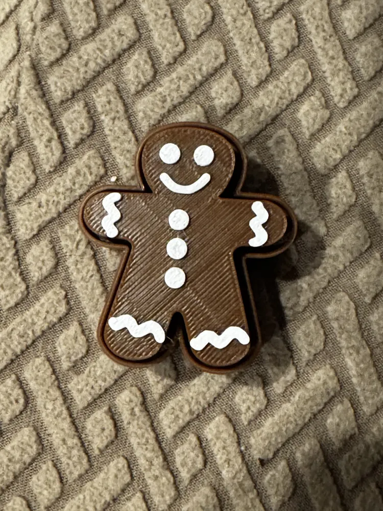 Gingerbreadman fidget clicker - Free 3D Print Model - MakerWorld