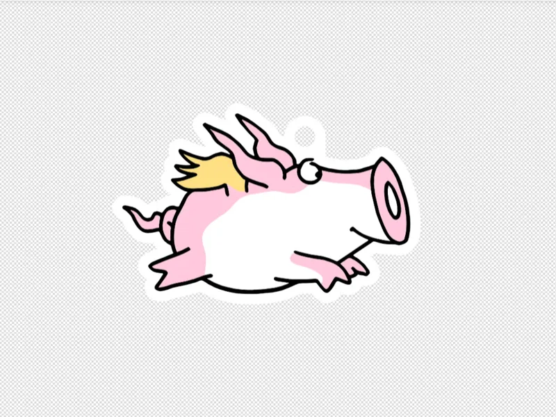 Boynton Pig Magnet and Keychain