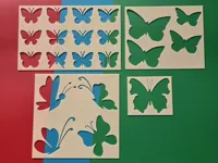 Pochoirs papillons pour dessin et peinture — photo 2