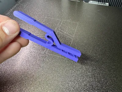 Parametric One-Piece Bag Clip Generator