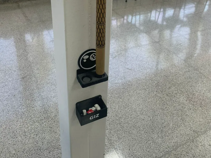 Custom Pool Cue Holder Model