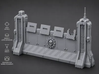 Battle Damaged Barricade 28-32mm Tabletop Terrain