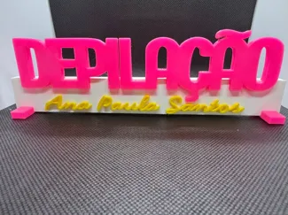 Peça decorativa Depilação