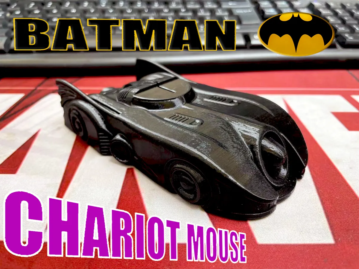 Batmobile Wireless Mouse - Free 3D Print Model - MakerWorld