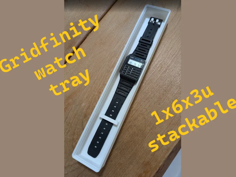 Watch display tray gridfinity