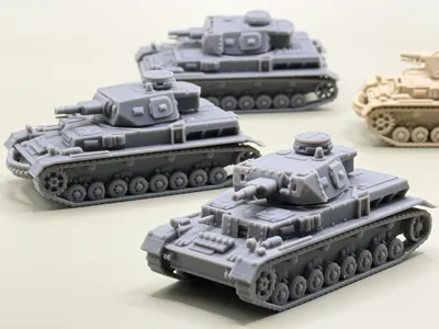 Panzer IV Ausf.D/E - Panzer IV D/E Model - 1/72 Scale