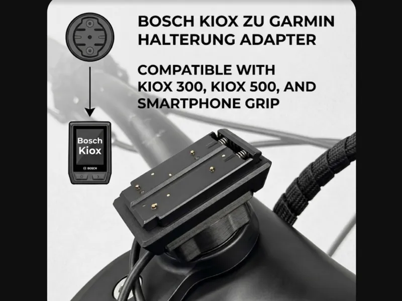 Bosch Kiox Adapter für Garmin Halterungen