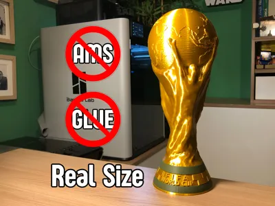 World Cup FIFA Trophy - Real Size 1:1- NO AMS