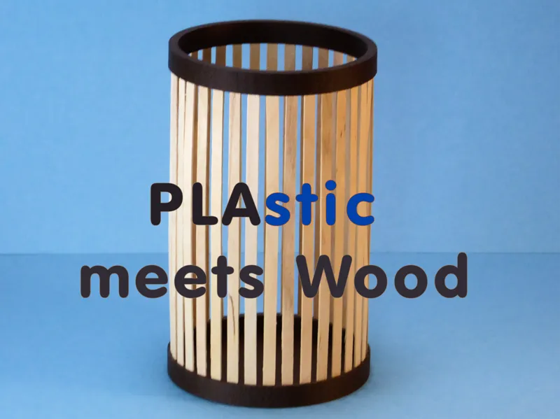 PLAstic Meets Wood  …. with Coffee stir sticks