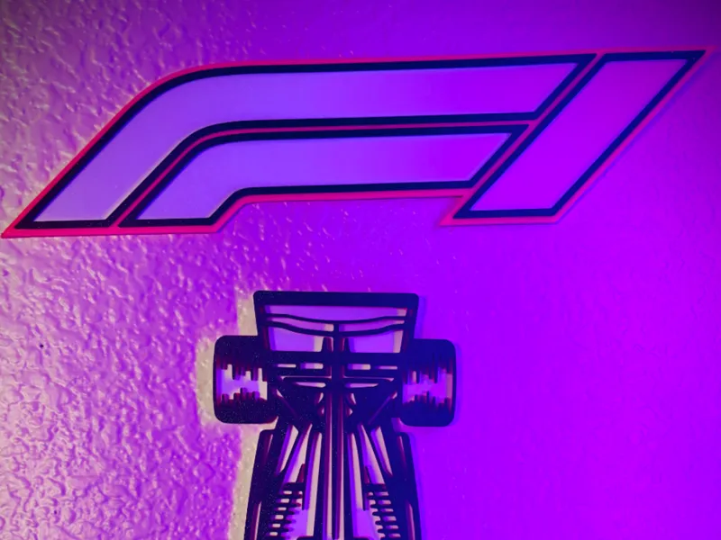 F1 Logo Wall Art (outline)