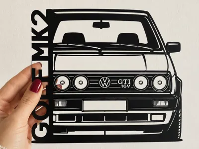 VW Golf GTI 16v Mk2 Silhouette