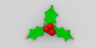 Holly Christmas Decoration