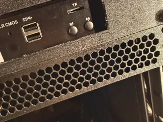 19" rack blanking plate ventilated 1u