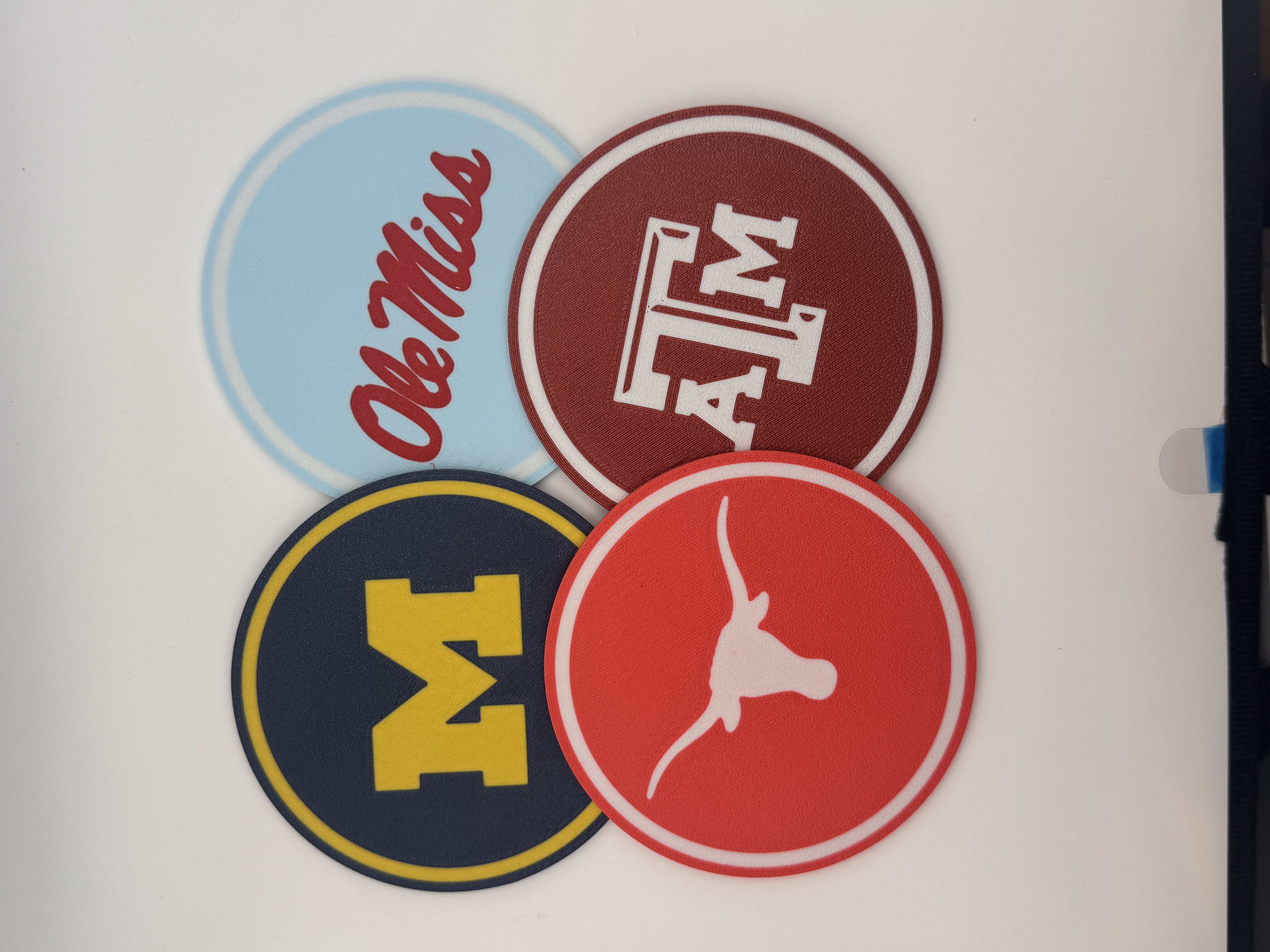 Miniatura 6 do modelo 3D NCAA Coasters
