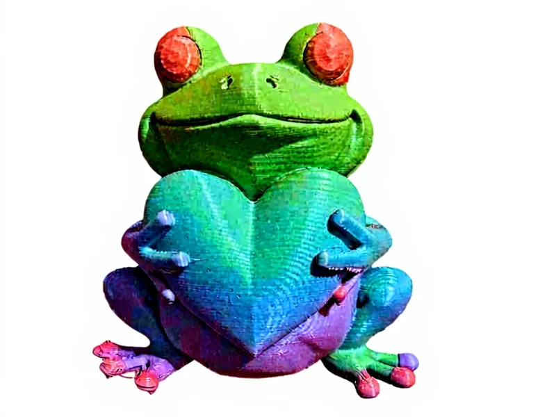 Cute Frog Holding Heart  Valentine Gift Home Decor