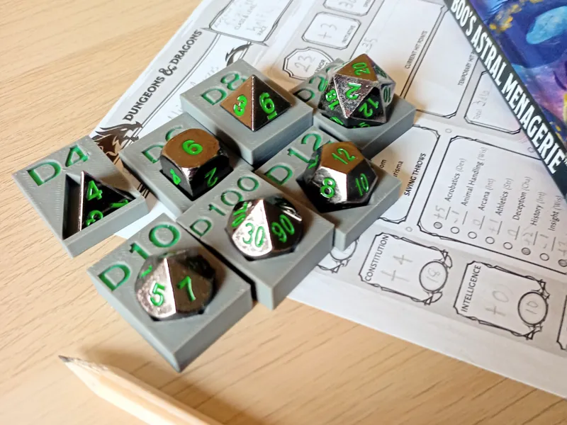 DND dice markers for beginners