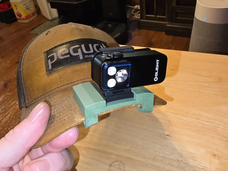 Olight Oclip Pro/Ultra hat attachment.