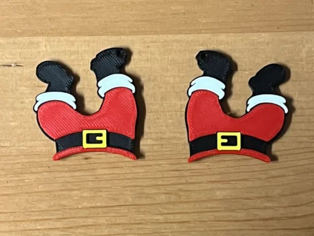 santa earrings