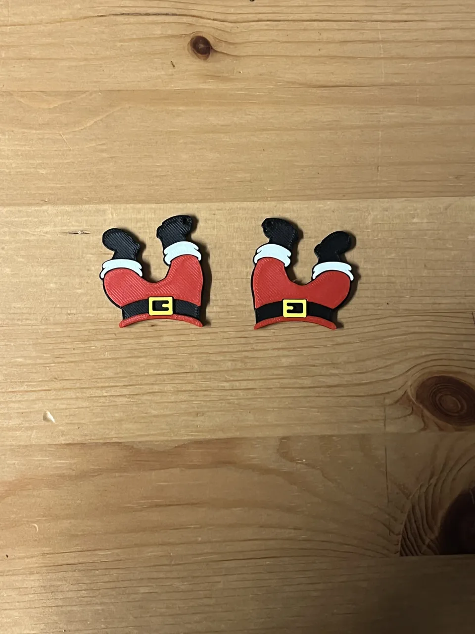 santa earrings view 2