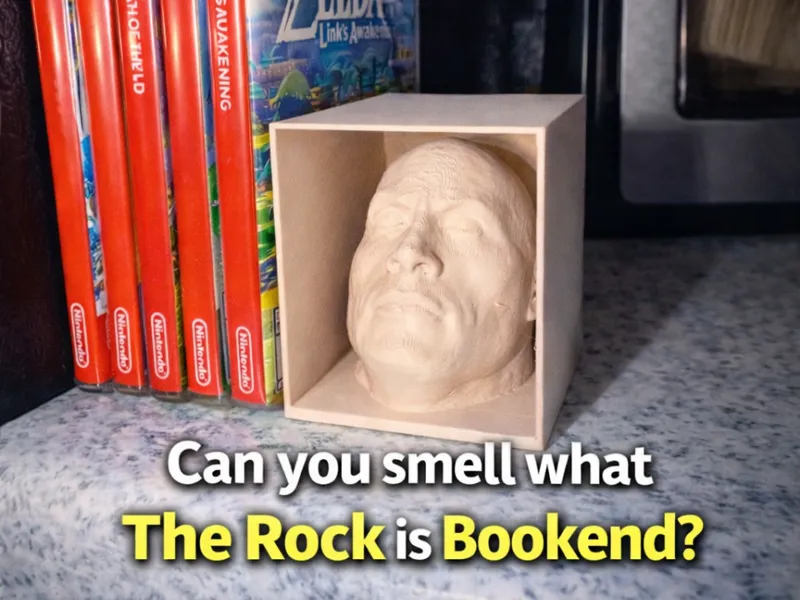 The Rock Bookend