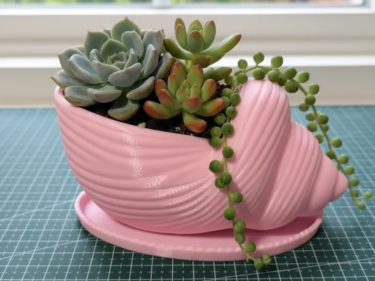 海螺花盆