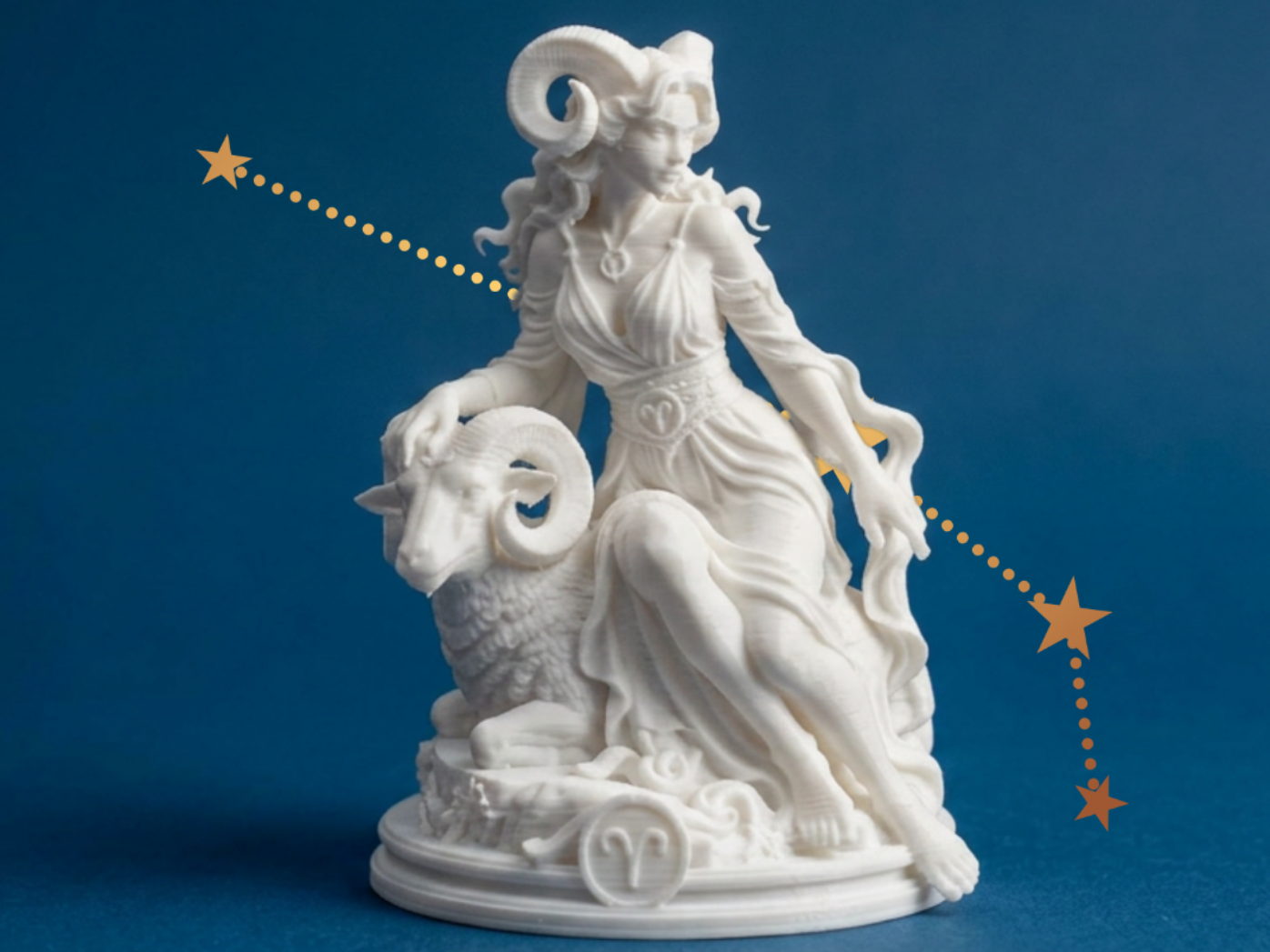 Aries Zodiac – Ram Goddess Figurine