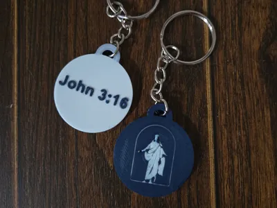 Jesus Christ Keychain - He Lives!