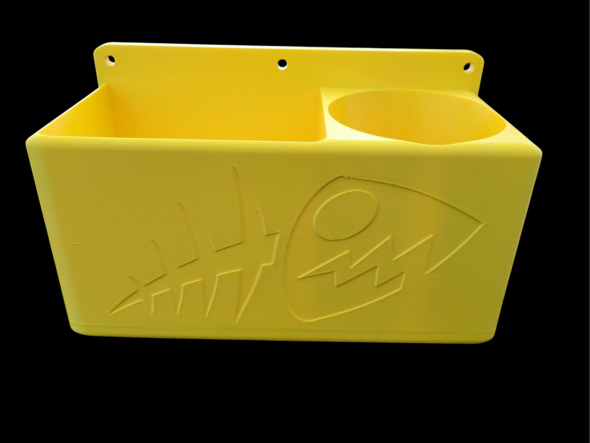 marine single beverage cup holder w storage box