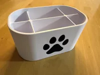 Paw imprint object for organizer