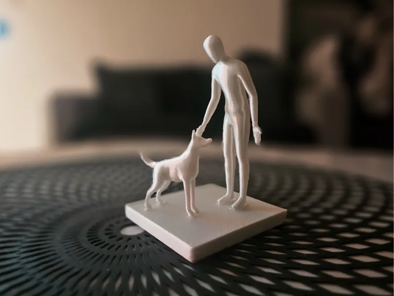 Man and Dog Moment