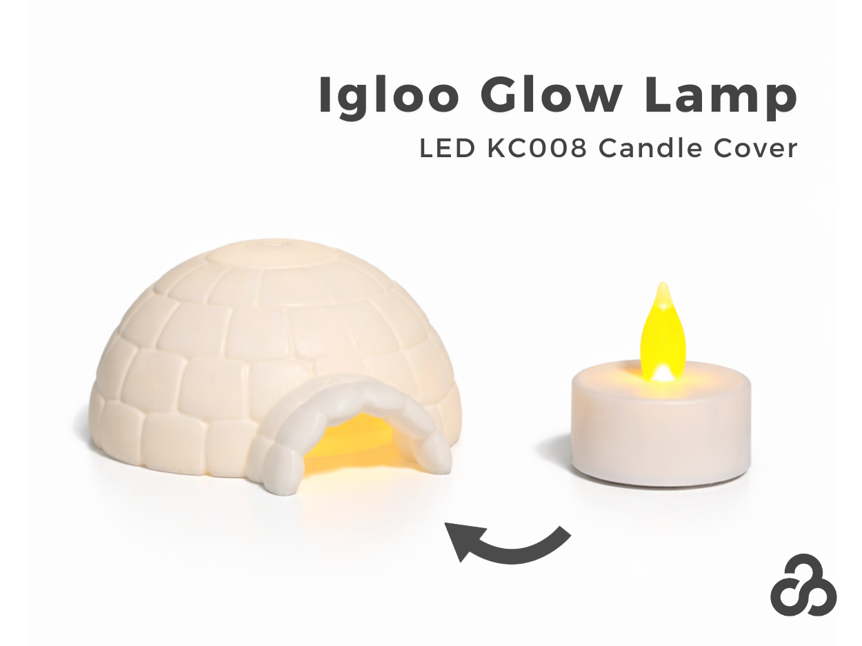 Igloo Glow Lamp | LED Candle Cover